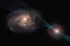 Cientficos asombrados por una galaxia que ataca a otra a 11 mil millones de aos luz en una pica justa csmica