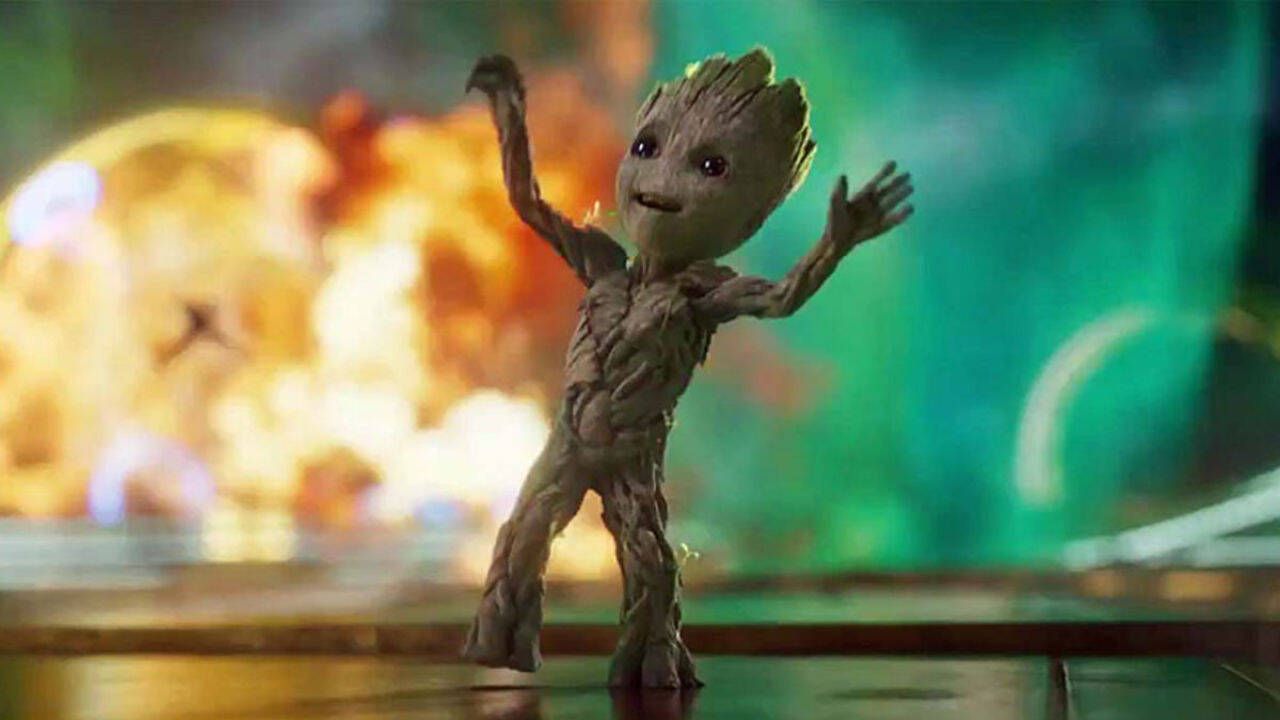 groot bailando juguete