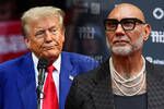 Usa demasiado maquillaje: Dave Bautista arremete contra Donald Trump y se mofa de su pose de tipo duro