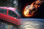 Un meteorito destroza a un desafortunado Renault Clio según las autoridades