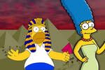 Arquelogos descubren un sarcfago egipcio de 3.500 aos de antigedad con un dibujo igual que Marge Simpson