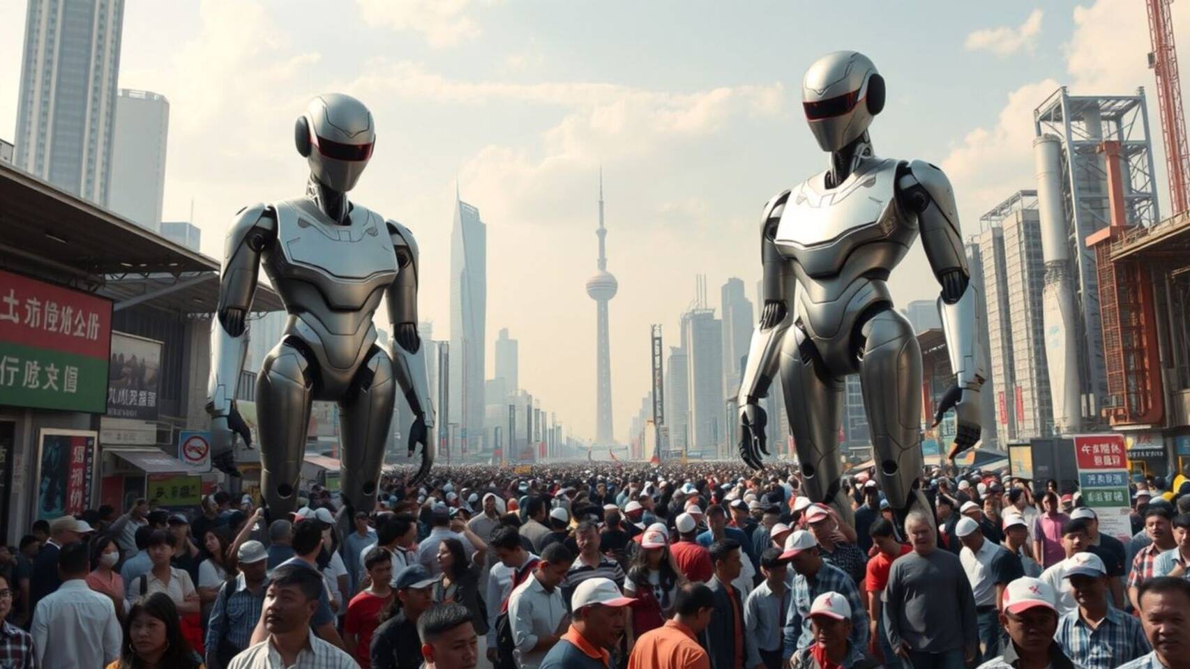 China invierte 20.000 millones en robots humanoides con IA que amenazan ...