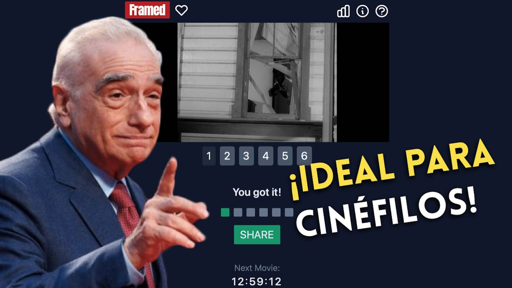 Framed, el Wordle de adivinar películas viendo fotogramas  Vandal Random