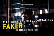 Faker renueva por T1 por otros tres años