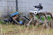 El Ej�rcito espa�ol prueba en Asturias un perro robot armado para proteger a los soldados y preparar la guerra del futuro