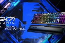 MSI presenta su nuevo teclado para jugar VIGOR GK71 Sonic Blue