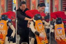Caos en un restaurante de EE.UU.: un robot camarero fuera de control destroza platos y acaba reducido por el personal