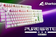 Sharkoon muestra su nuevo teclado mecánico PureWriter RGB White con teclas de perfil bajo