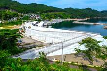 Jap�n lucha por protegerse del gran tsunami: tras la cat�strofe de 2011, levant� la 'Gran Muralla de Hormig�n' de 400 kil�metros