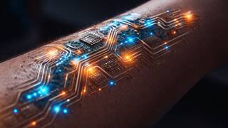 Parece ciencia ficción: imprimen millones de circuitos electrónicos sobre la piel en minutos usando luz con polímeros no tóxicos