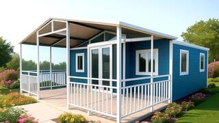 La casa prefabricada con terraza y porche que cuesta menos de 20.000 euros y se entrega lista para vivir