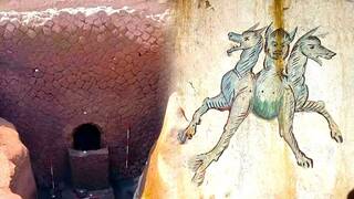 Arque�logos abren un sarc�fago en la Tumba de Cerbero en Italia, sellado durante 2000 a�os, y encuentran una extra�a momia