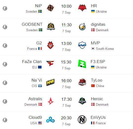 Partidos de la primera jornada de la SL i-League StarSeries Season 2.