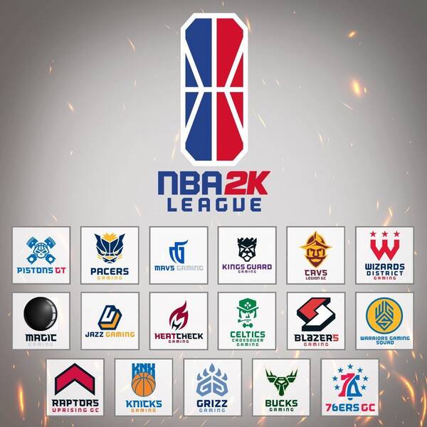 Estos serán los 17 equipos de la NBA 2K League.