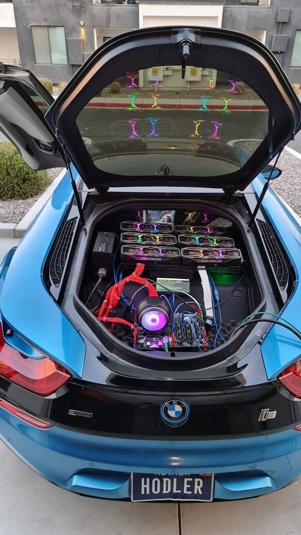 Mina de criptomonedas en BMW