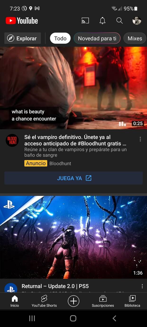 YouTube Móvil