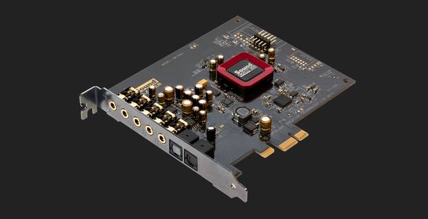Interior de la tarjeta Sound Blaster Z SE