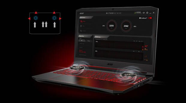 Un buen sistema de refrigeración en el Nitro 5