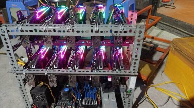 Mina de criptomonedas en Irán