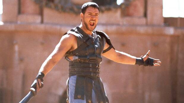 Russell Crowe en Gladiator