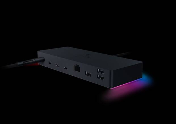 Parte trasera del dock Razer