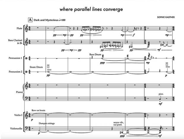 partitura de la pieza