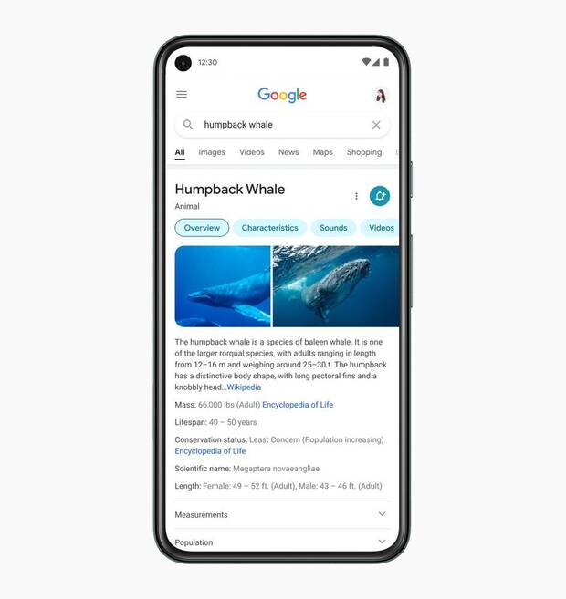 Rediseño motor google