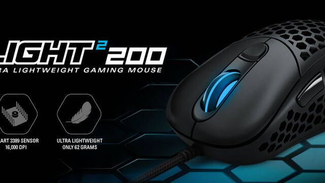 Light 200, el ratn para jugar ultraligero y personalizable de Sharkoon