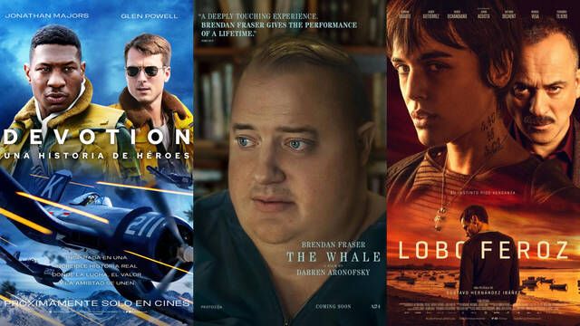 Cartelera de cines del 27 de enero: Los estrenos con 'La ballena', 'TÁR', 'Lobo feroz' y más