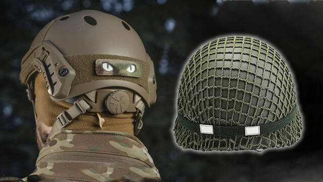Los cascos militares tienen un parche con 'ojos de gato' en la nuca desde la Segunda Guerra Mundial y este es el motivo