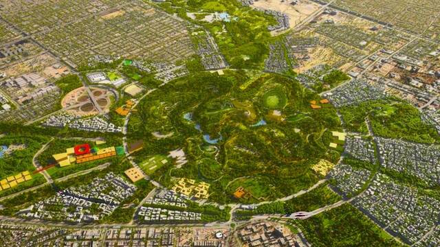 Arabia Saud� construye un oasis 5 veces m�s grande que Central Park: 16 kil�metros, museo de 110 metros y 70 % de zonas verdes