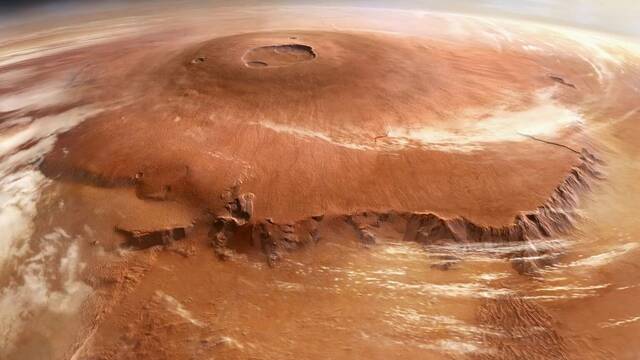 Un colosal volc�n de 22 km de altura fundi� el hielo, cre� sistemas hidrotermales y gener� vida en Marte