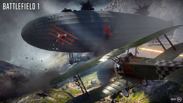 El bug ms increble de Battlefield 1: enormes zepelines que se convierten en tormentas de fuego