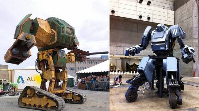 Estados Unidos vence a Japn en una lucha de robots gigantes
