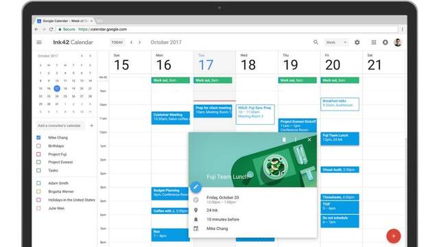 Google Calendar estrena diseo Material Design en su versin web