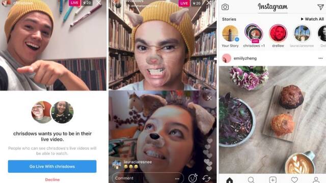 Instagram ya nos permite hacer directos simultneos entre dos cuentas