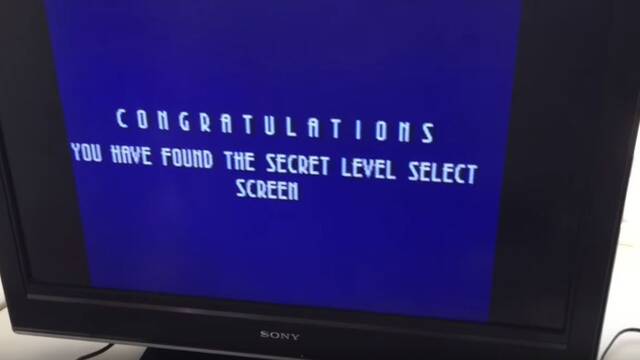 El men secreto al golpear el cartucho de Sonic 3D era en realidad una pantalla de error