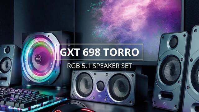 Trust Gaming lanza su nuevo equipo de sonido 5.1 GXT 698 Torro RGB