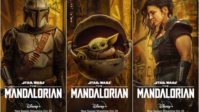 The Mandalorian: Disney+ presenta nuevos psters de los personajes