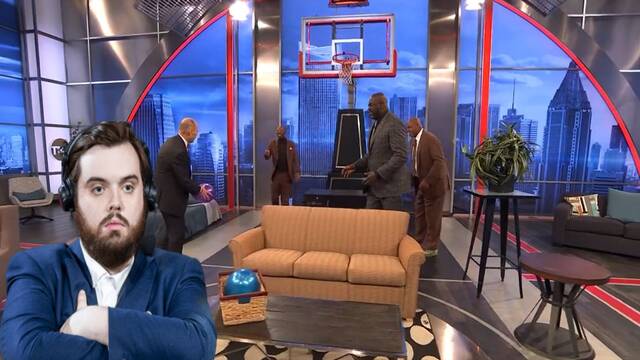 Shaquille ONeal y Charles Barkley juegan a los Globos de Ibai en el NBA on TNT