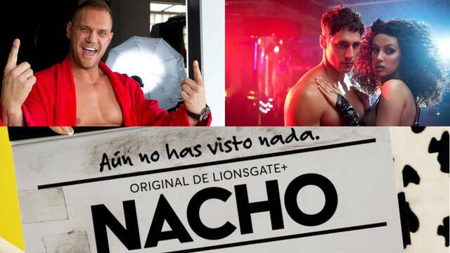 Póster de 'Nacho', la serie de Lionsgate+ sobre la estrella de cine para adultos