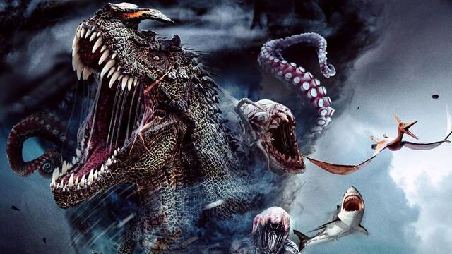 'Monsternado' busca humillar a Sharknado y lanza un triler repleto de Dinosaurios, Krakens y Megalodones