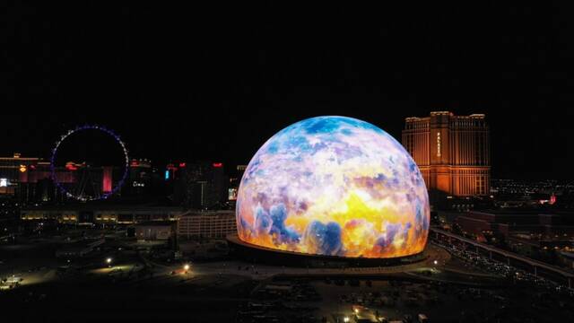 Nace Sphere Las Vegas, el estadio esfrico con la pantalla ms colosal y con firma espaola
