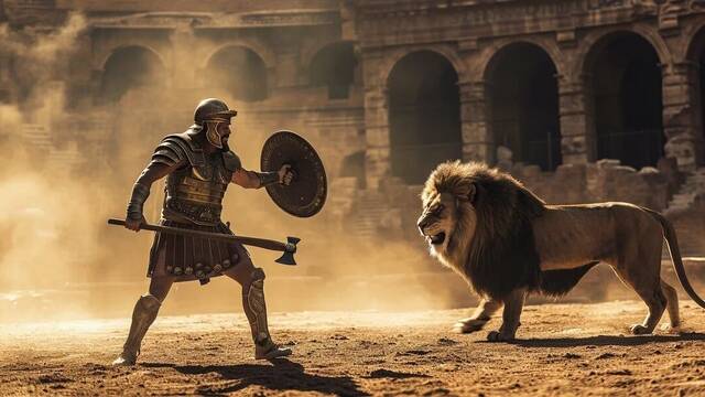 Ridley Scott enfrenta a gladiadores contra monos en Gladiator 2: las batallas ms picas que ocurrieron en el Coliseo romano