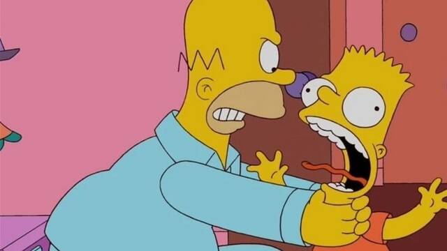 Homer vuelve a estrangular a Bart en 'Los Simpson' y el showrunner admite que fue un error eliminar esa 'broma' de la serie