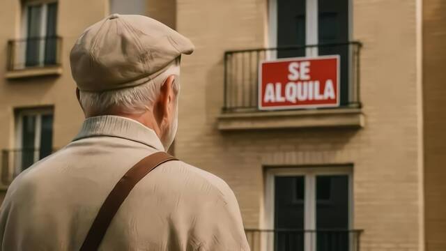 Jos� P�rez, jubilado de Valencia, tiene 79 a�os y una pensi�n de 600 euros: 'Solo puedo permitirme alquilar una habitaci�n'