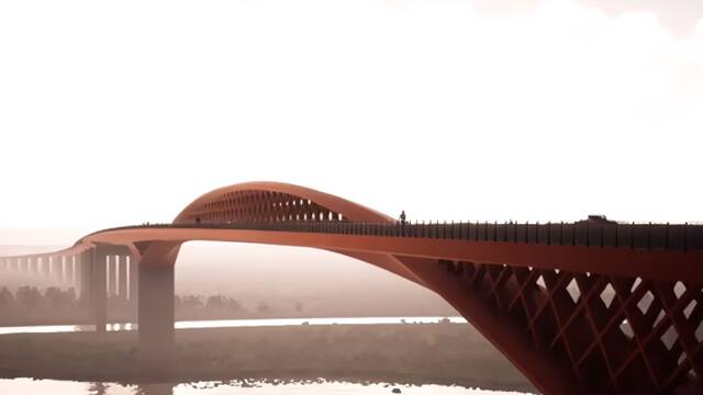 Sevilla levanta un megapuente rcord: ser el ms alto de Europa con ms de 70 metros para dejar pasar a barcos gigantes