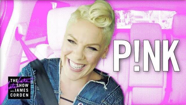 Pink se sube al Carpool Karaoke de James Corden