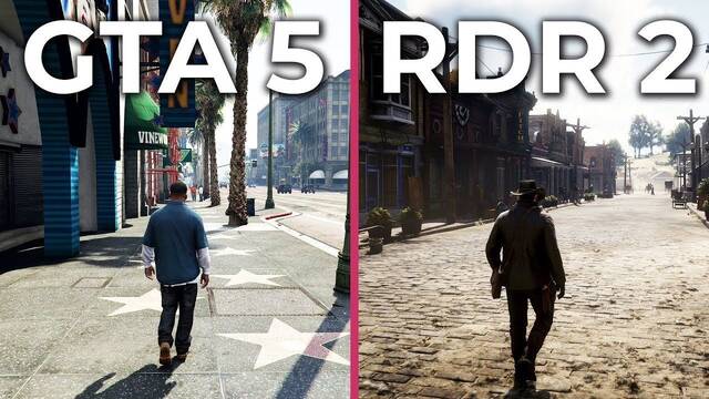Comparan los grficos de Red Dead Redemption 2 en One X y de GTA V en Ultra en PC