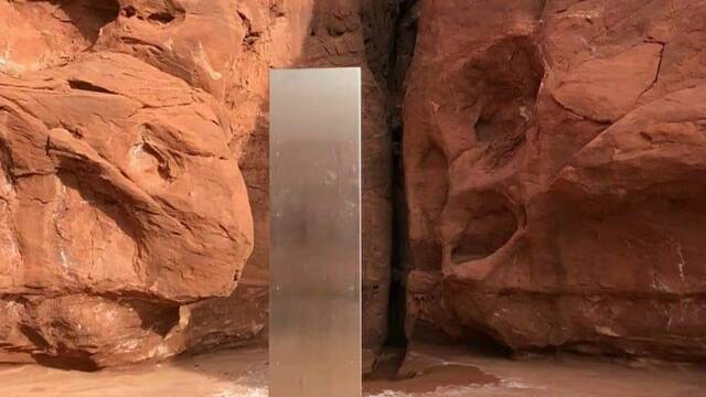 Todo sobre el extrao monolito metlico descubierto en el desierto de Utah